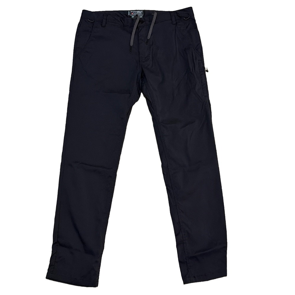 686 Everywhere Pants Mens 34x32 Black Slim Fit Stretch Shell Outdoor Drawstring